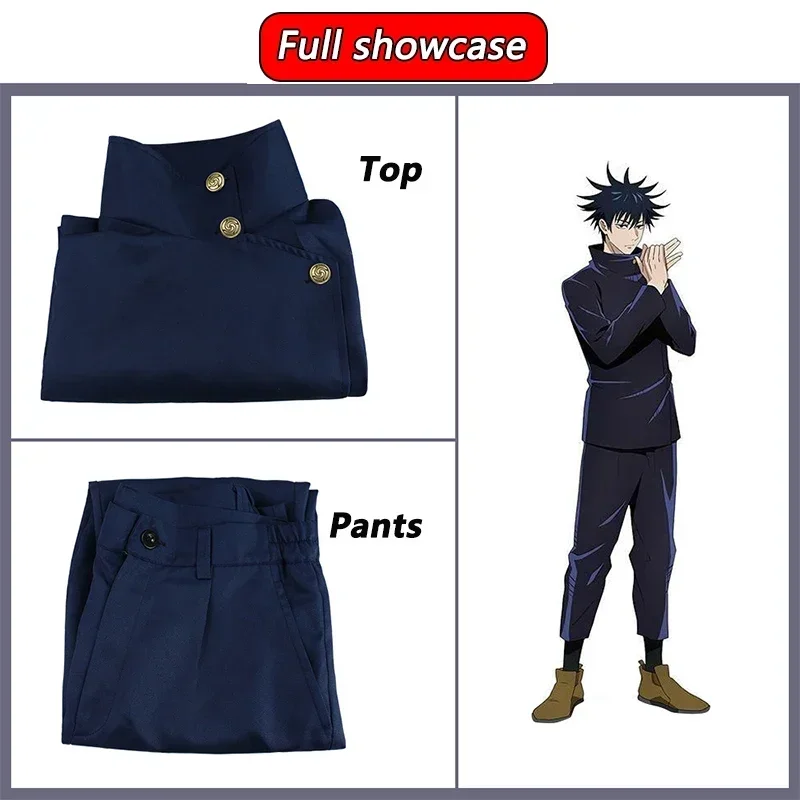 Jujutsu Kaisen Uniform - Fushiguro Megumi Cosplay Kostüm Peruk Anime