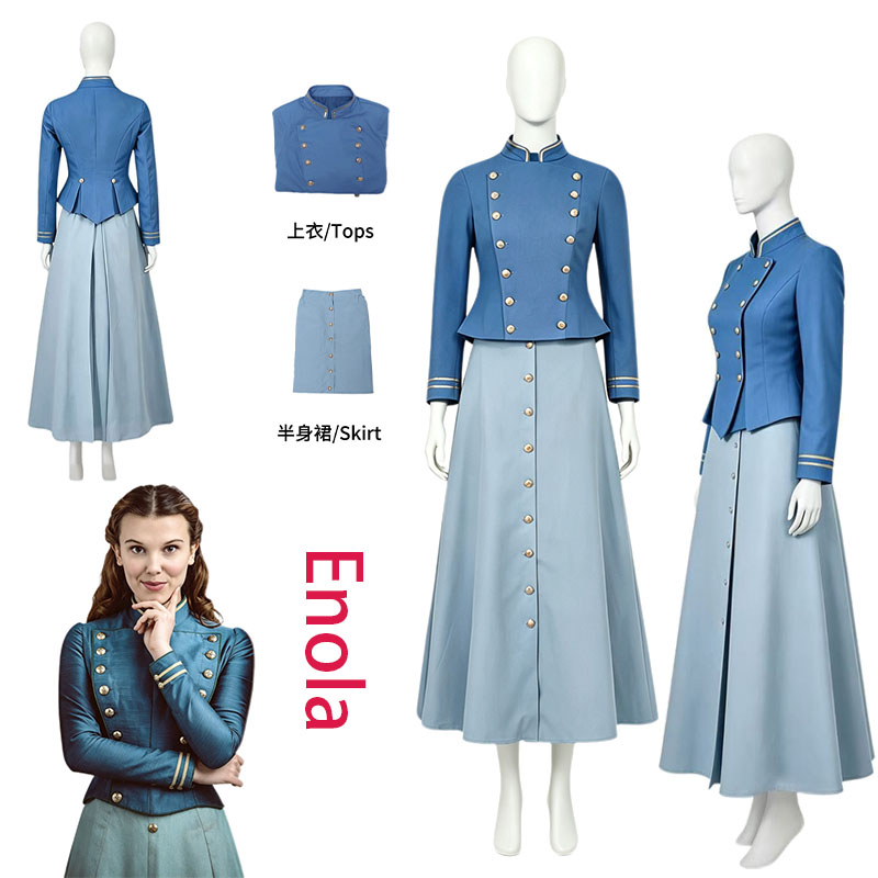 Cosplay Anime Top - WHH Movie Enola Cosplay Kostümü Holmes