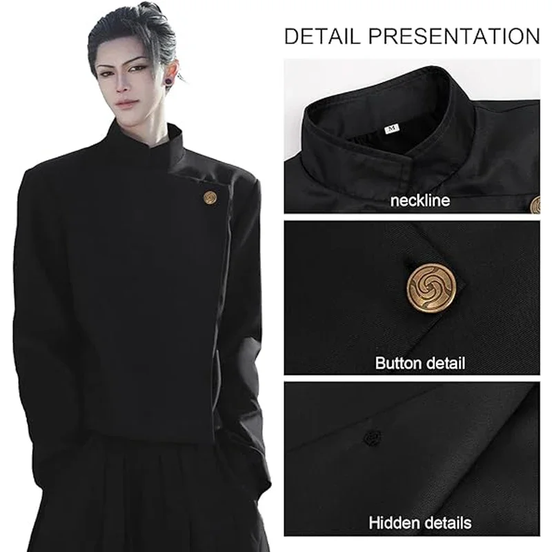 Jujutsu Kaisen Uniform - 2026 Gojo Satoru cosplay kostümü erkekler