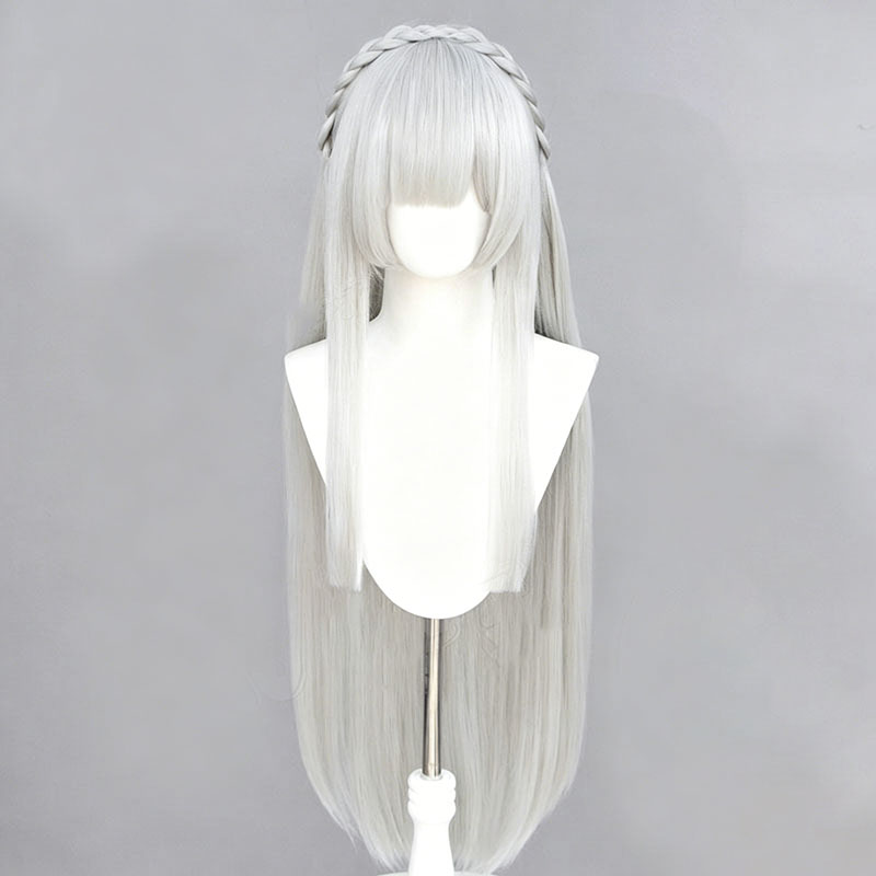 Anime Re: Zero Emilia Cosplay  - Re Zero Rem Wig incelemesi ve fiyatı