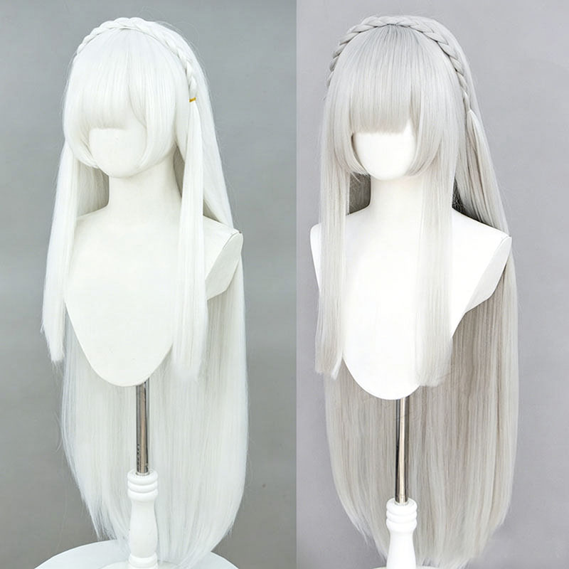 Anime Re: Zero Emilia Cosplay  - Re Zero Rem Wig incelemesi ve fiyatı