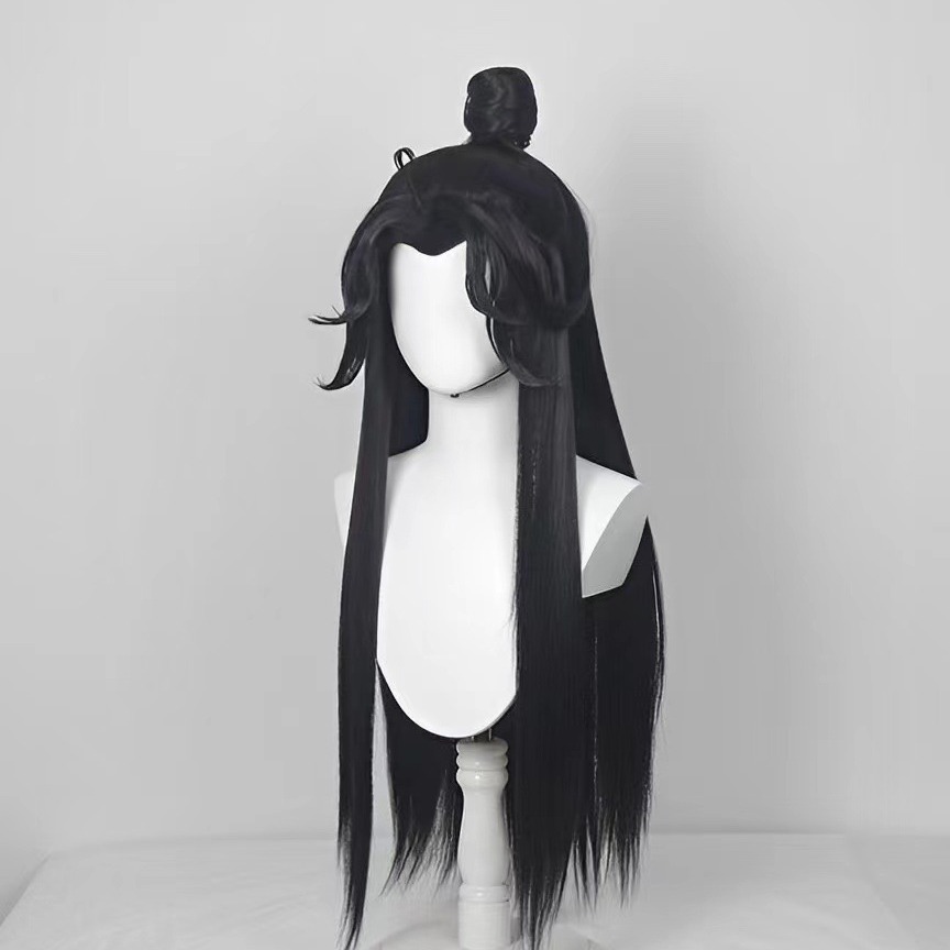 Cadılar Bayramı için Uzun Düz  - Cosplay Anime Black Hair incelemesi ve fiyatı