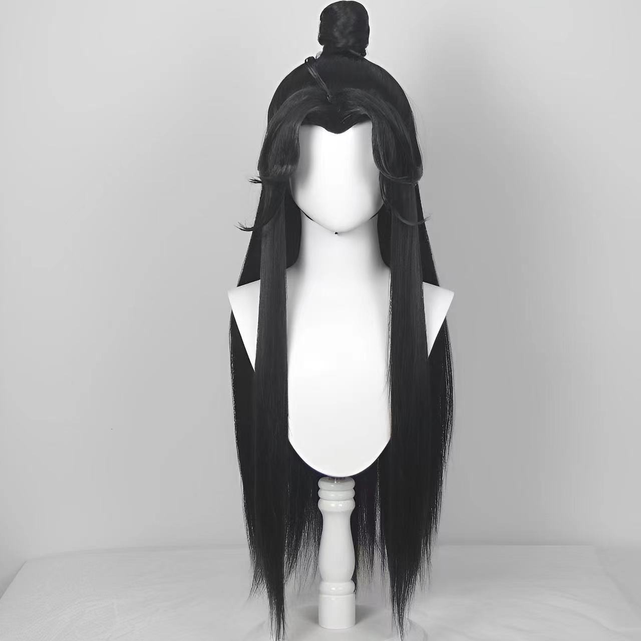 Cadılar Bayramı için Uzun Düz  - Cosplay Anime Black Hair incelemesi ve fiyatı